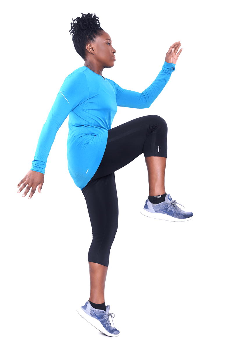 Picture of woman holding weights